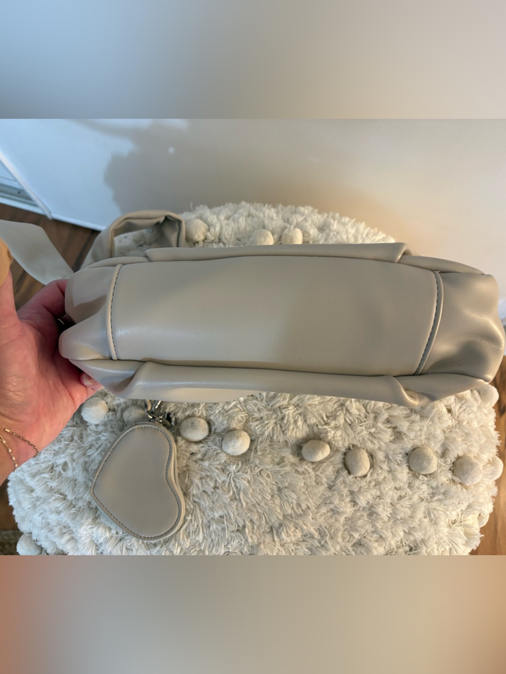 Melie Bianco | Shoulder Bag with Heart Bag Charm (Coin Purse) - Picture 6 of 6